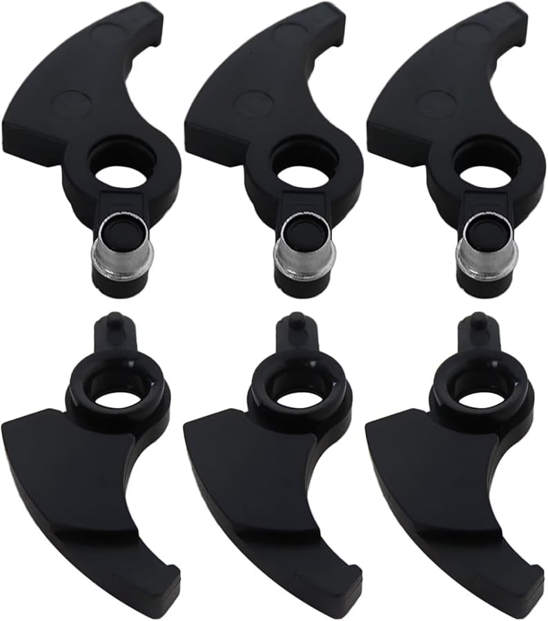 Black Replacement Lever Assembly Compatible for LST136 36V String Trimmer 6 Pack - Image 1